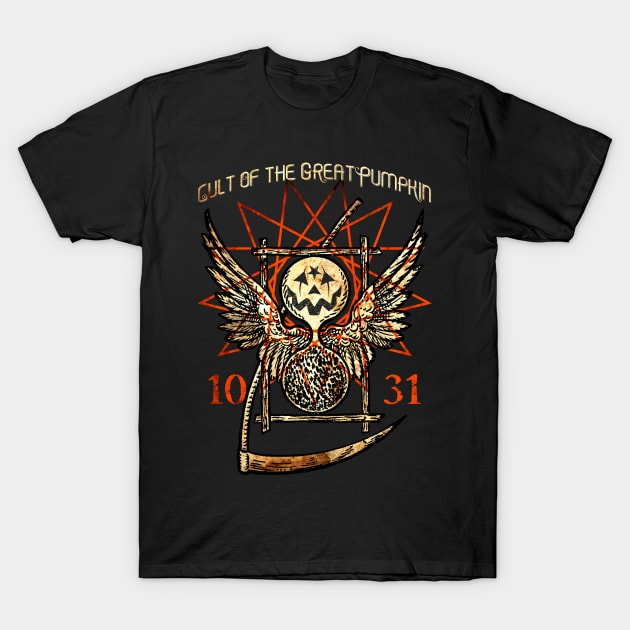 Cult of the Great Pumpkin: Thanatos Hourglass T-Shirt by Chad Savage